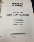 Used Pulverizing Machinery Co. Mikro 60 ACM Stainless Steel Pulverizer – 75 HP Air Classifying Mill