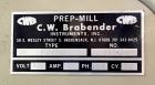 Brabender PME2002 Laboratory Two-Roll Prep-Mill