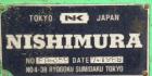 Used Nishimura Horizontal Two Roll Mill. (2) 3-1/2