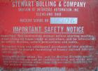 Used Stewart Bolling Horizontal Two Roll Mill. (2) 6