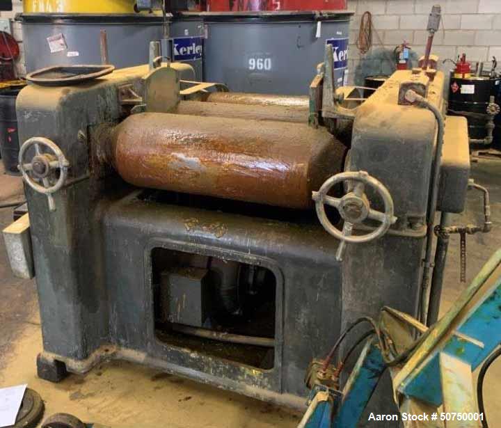 Used J.H. Day Horizontal Three Roll Mill, Model 1