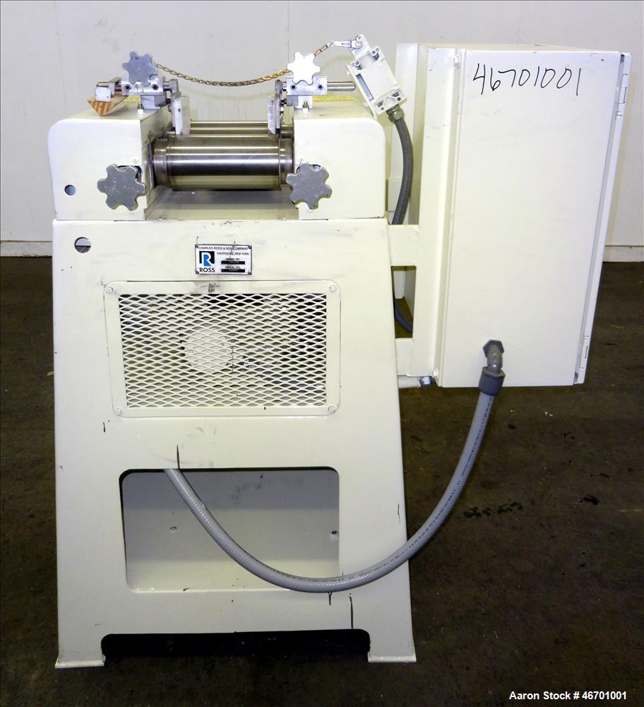 Used Ross Horizontal Three Roll Mill, Model TRM-4 X 8.