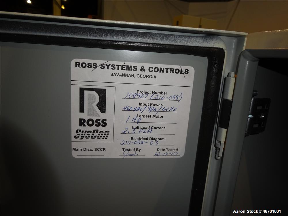 Used Ross Horizontal Three Roll Mill, Model TRM-4 X 8.