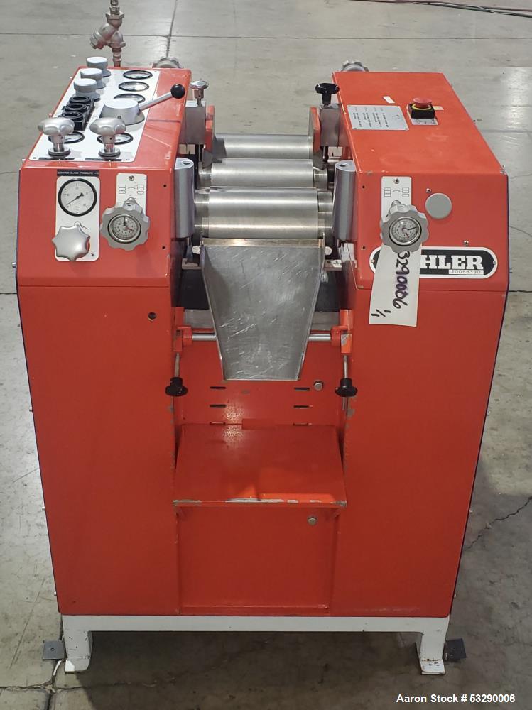 Used Buhler 3-Roll Mill – 150mm x 200mm Rolls for Sale