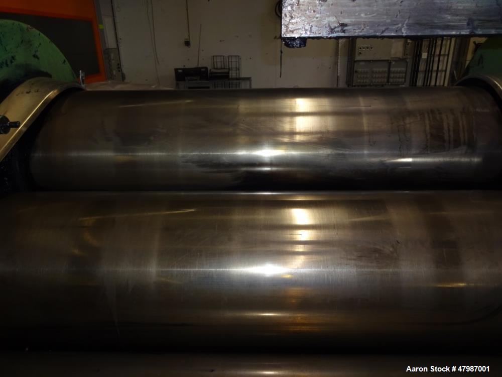 Used Buhler 16”x51” (400mm x 1300mm) Large Production Three Roll Mill (TRM), Mo