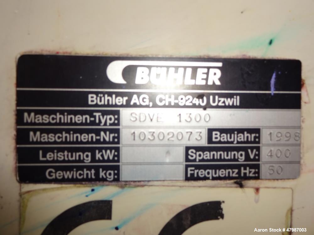 Used- Buhler 16" x 51" Three Roll Mill. Model SDVE1300