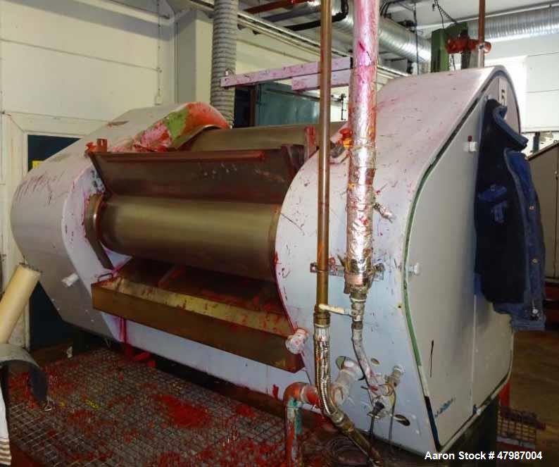 Used Buhler 16" x 51" Three Roll Mill, Model SDVE1300