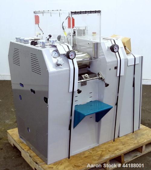 Used Buhler 6'' X 8'' 3 Roll Mill, Model SDY 200.