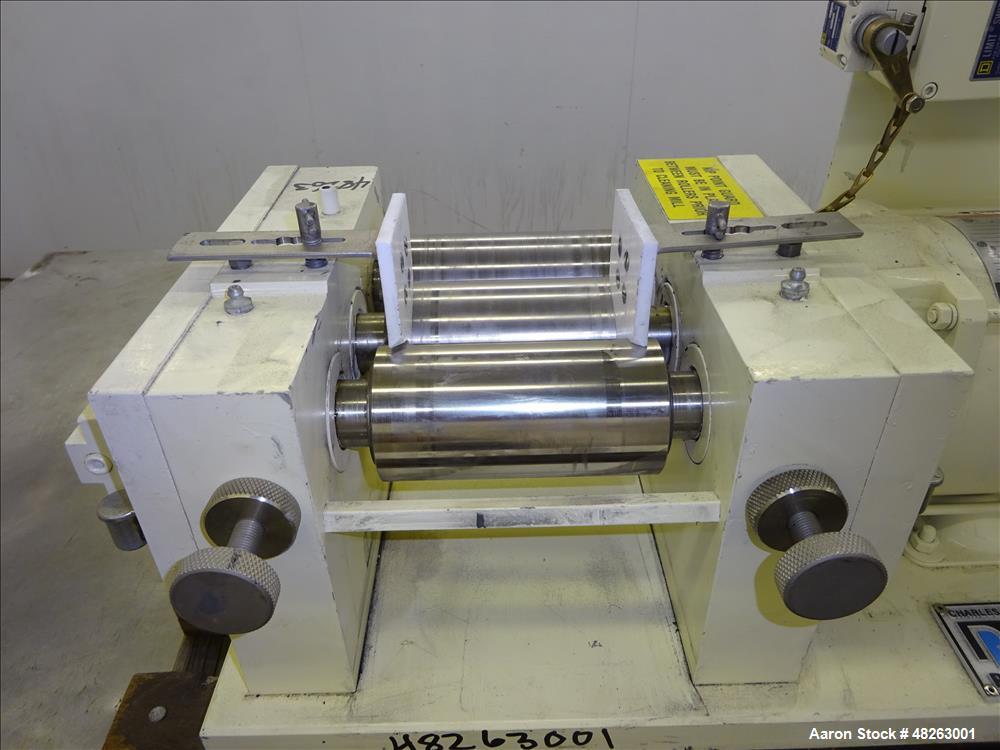 Used Ross Bench-Top Horizontal Three Roll Mill, Model 2.5 X 5 T.R.M.