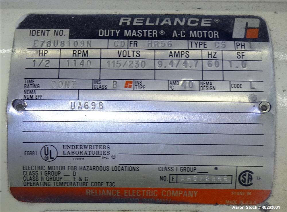 Used Ross Bench-Top Horizontal Three Roll Mill, Model 2.5 X 5 T.R.M.