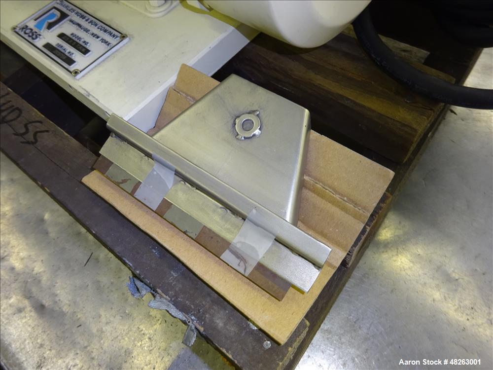 Used Ross Bench-Top Horizontal Three Roll Mill, Model 2.5 X 5 T.R.M.