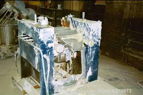 USED: Ross 5" x 12" 3 roll mill. For research, short order and pilotoperations. Manual roll adjustments.