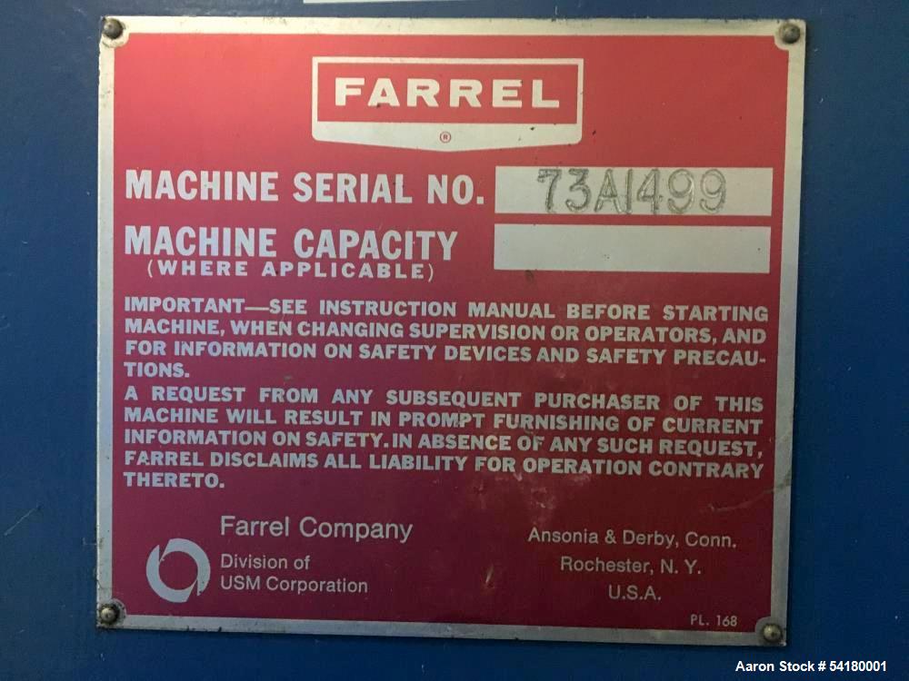 Farrel Rubber/Plastic Laboratory Calender Mill – Inverted "L" 4-Roll, Adjustable Knives