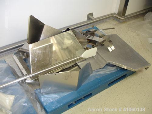 Used J.H. Day Horizontal Three Roll Mill, Model 10 x 22. (3) 10" diameter x 22" wide cored rolls. Knife scraper with discharge pan, bottom drip pan. Manual roll adjustment. Roll speed apron 300 rpm, ...