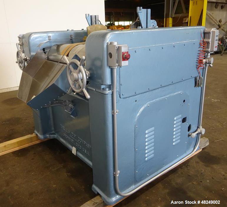 Used J.H. Day Horizontal Three Roll Mill, Model 1.