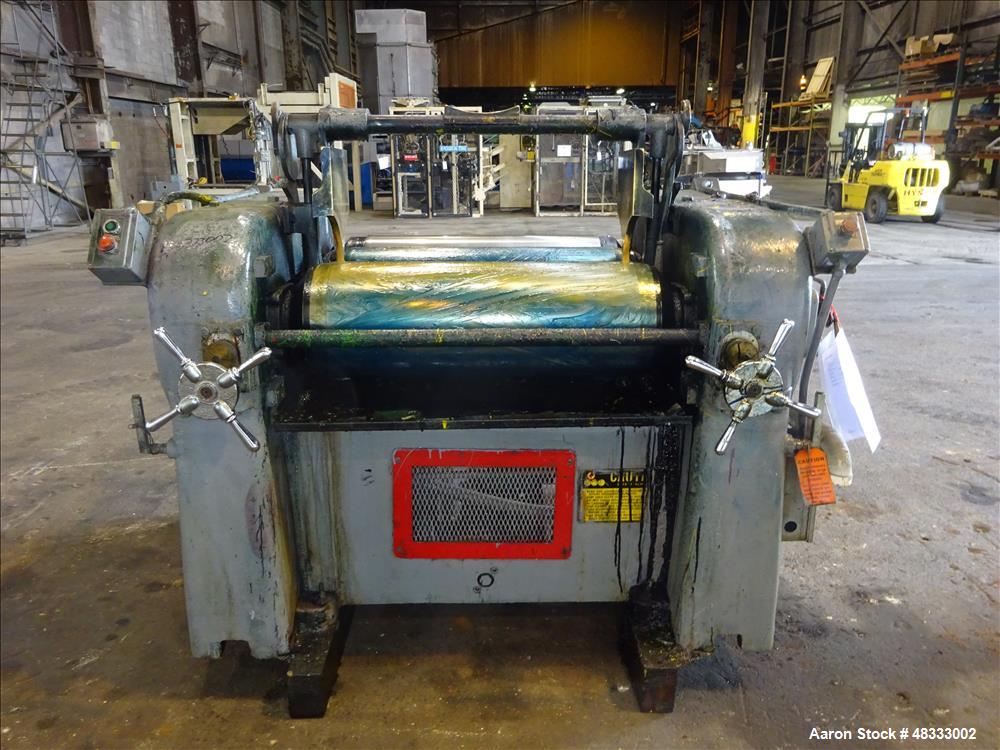 Used- Lehmann Machinery Horizontal Three Roll Dispersion Mill, Model 2A.