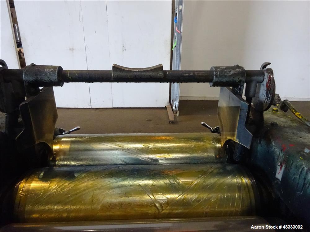 Used Lehmann Machinery Horizontal Three Roll Dispersion Mill, Model 2A.