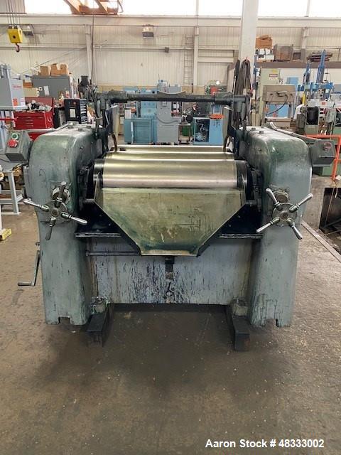 Used Lehmann Machinery Horizontal Three Roll Dispersion Mill, Model 2A.