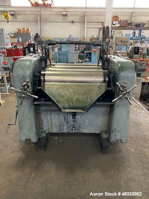 Used- Lehmann Machinery Horizontal Three Roll Dispersion Mill, Model 2A.