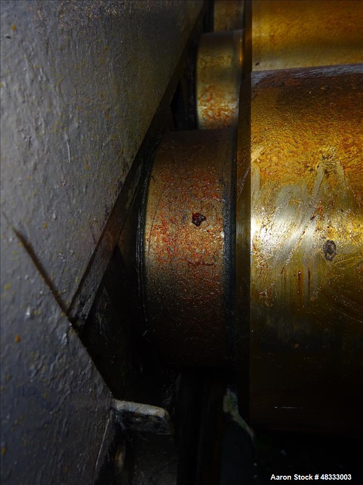 Used Kent Machine Works Horizontal Three Roll Mill, Model 9 x 24, Carbon Steel.