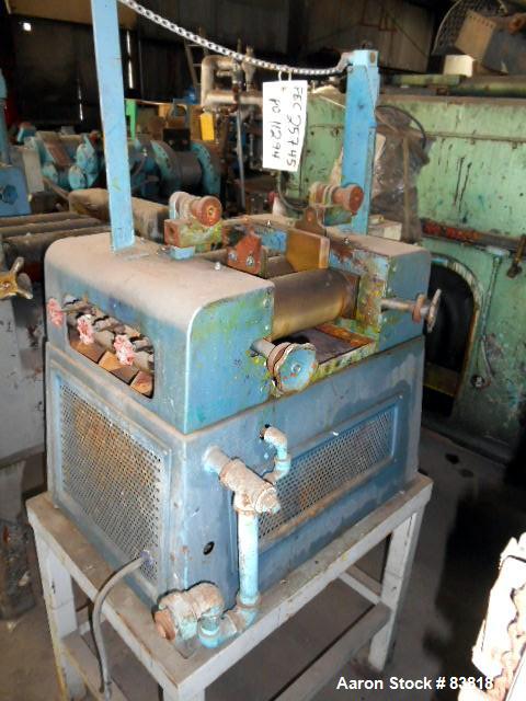 Used- Keith Machinery Horizontal Three Roll Mill, Model 4X8