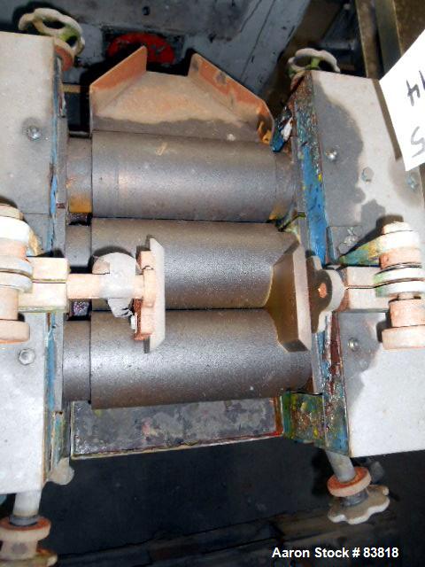Industrial Three Roll Mill - Keith Machinery 4” x 8” Cored Rolls