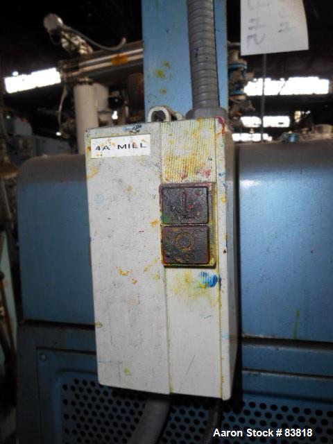 Used- Keith Machinery Horizontal Three Roll Mill, Model 4X8