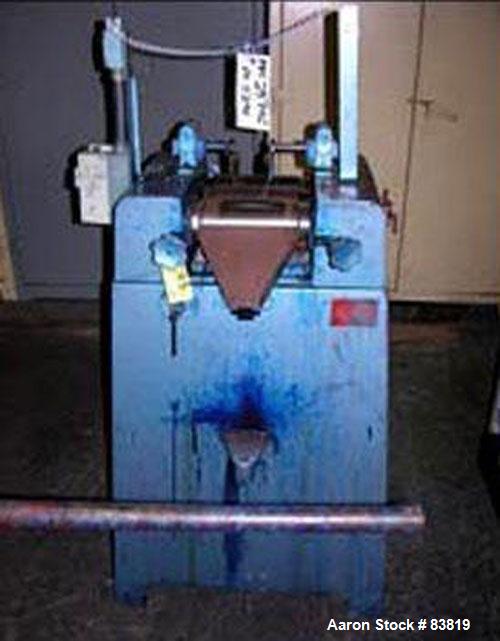 Used- Keith Machinery Horizontal Three Roll Mill, model 4X8