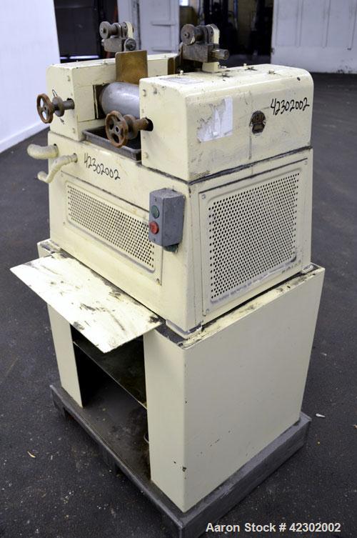 Used Carbon Steel Kent Machine Works Horizontal Three Roll Mill, model 4 x 8