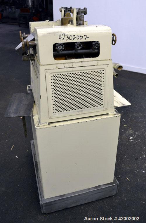 Used Carbon Steel Kent Machine Works Horizontal Three Roll Mill, model 4 x 8