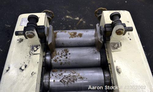 Used Carbon Steel Kent Machine Works Horizontal Three Roll Mill, model 4 x 8