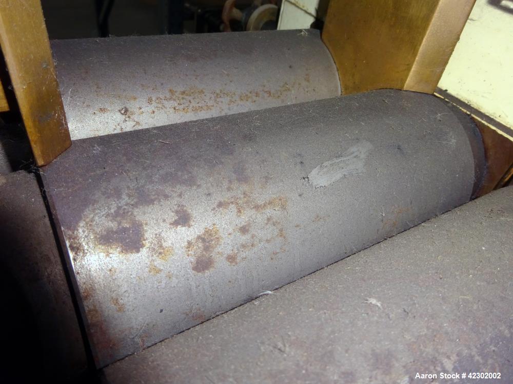 Used Carbon Steel Kent Machine Works Horizontal Three Roll Mill, model 4 x 8