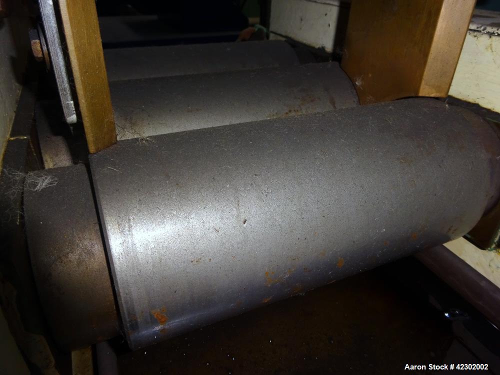 Used Carbon Steel Kent Machine Works Horizontal Three Roll Mill, model 4 x 8