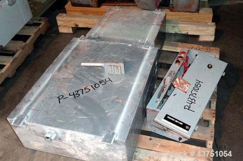 Used Lehmann Horizontal Three Roll Mill, Model 13X32. (3) 13" Diameter x 32" wide chrome plated adjustable cored rolls. Adjustable brass edge guides, knife scraper with discharge pan, bottom drip pan...