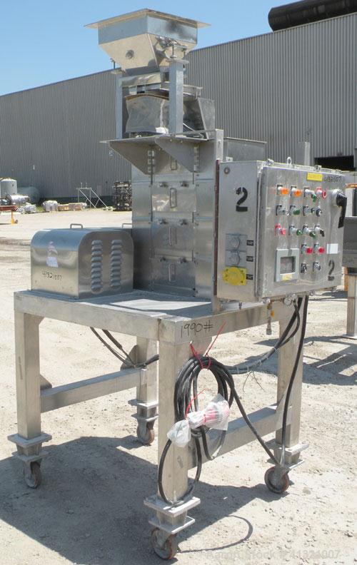 Used Nippon Granulator Company Crack-U-Lator Cracker Mill, Model 2541. 4 layers of (8) approximately 5’’ diameter x 14’’ wide horizontal chrome plated rolls, approximately 6 mm, 3 mm, 1.5’’, .06 mm p...