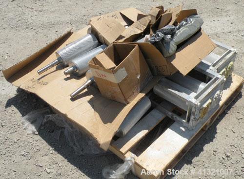 Used Nippon Granulator Company Crack-U-Lator Cracker Mill, Model 2541. 4 layers of (8) approximately 5’’ diameter x 14’’ wide horizontal chrome plated rolls, approximately 6 mm, 3 mm, 1.5’’, .06 mm p...
