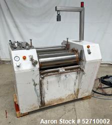  Buhler 3-Three Roll Mill, Model SDX-600. Approximate 200mm (7.874") diameter rolls. Useful roll len...