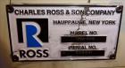 Used- Ross Horizontal Three Roll Mill, Model TRM-4 X 8.