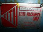 Industrial Three Roll Mill - Keith Machinery 4” x 8” Cored Rolls