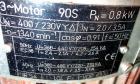 Used Lehmann Horizontal Three Roll Mill, Model 663-V. (3) 9