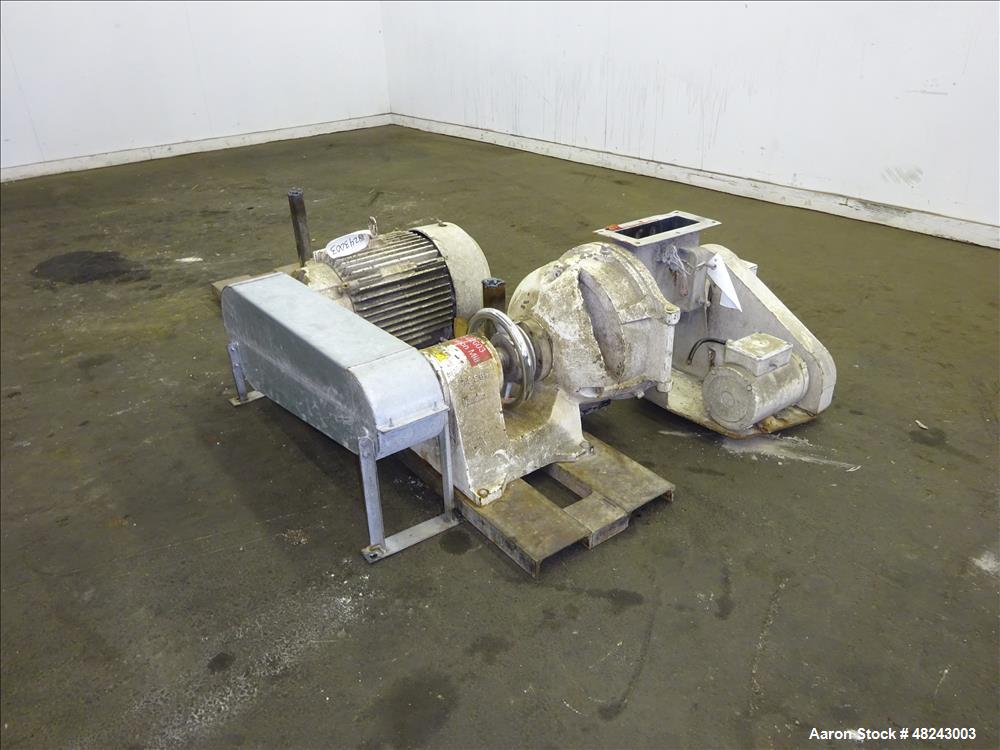 Used Andritz Sprout-Bauer 12" Lab Disc Mill, Model 12"D.M., 316L Stainless Stee