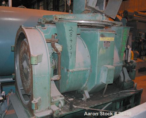 USED: Sprout Waldron Single Runner Attrition/Disc Mill, Model 36-1B. Stainless steel clad housing 48" diameter x 8" deep. 36" diameter revolving disc with carbon steel plates. Hinged front door with ...