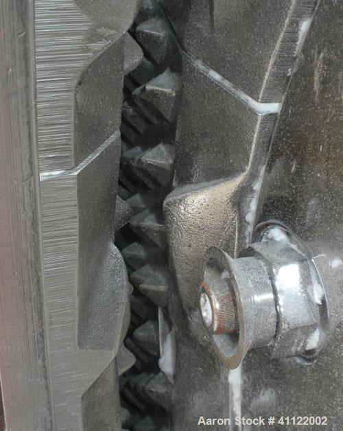 Used Sprout-Waldron Single Runner Attrition Mill, Type 36. Carbon Steel Housing with 446 stainless steel removable grinding plates. 19’’ Diameter front feed opening with (2) 35’’ wide roller feed, dr...