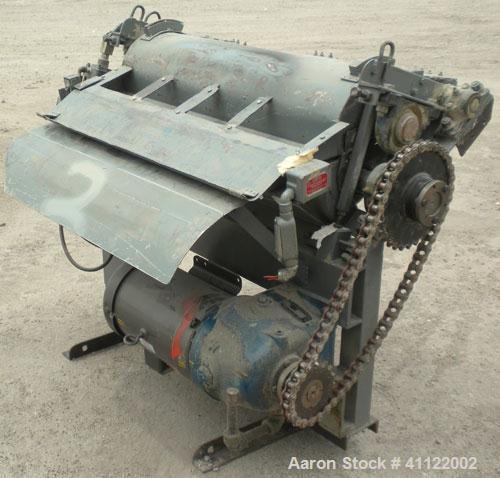 Used Sprout-Waldron Single Runner Attrition Mill, Type 36. Carbon Steel Housing with 446 stainless steel removable grinding plates. 19’’ Diameter front feed opening with (2) 35’’ wide roller feed, dr...