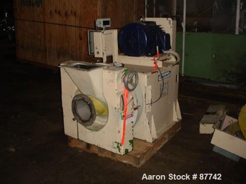 USED: Sprout Waldron/Kopper single disc mill, model DM-24. Stainless steel contact surfaces, 24" diameter disc, hand wheel plate gap adjustment, gravity feed, swing away front cover, belt driven with...