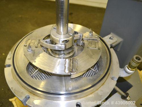 Used Union Process Szegvari Circulation Attritor Mill, Size Q6, Type CIRC, 316 Stainless Steel. Grinding tank capacity 8.2 gallons, media volume 7.5 gallon. Carbon steel jacket, attritor shaft, split...