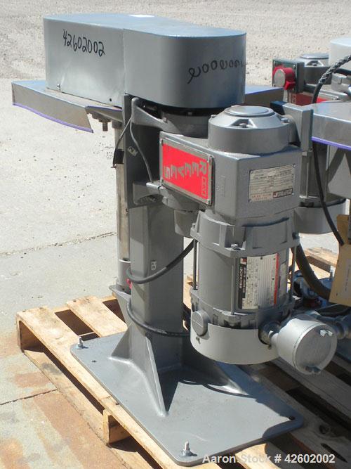 Used Szegvari Attritor, Type 01HDT, Size 01. Requires an attritor shaft and 750 CC tank. Approximate .25 liter working capacity. Driven by a 1/4 hp, 3/60/208-230/460 volt, 1728 rpm varispeed motor, 3...