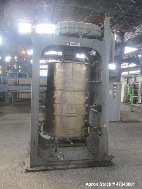 Used- Union Process Szegvari Attritor, Type Batch, Model 200SDSA. Stainless steel jacketed bowl, approximately 40" diameter ...