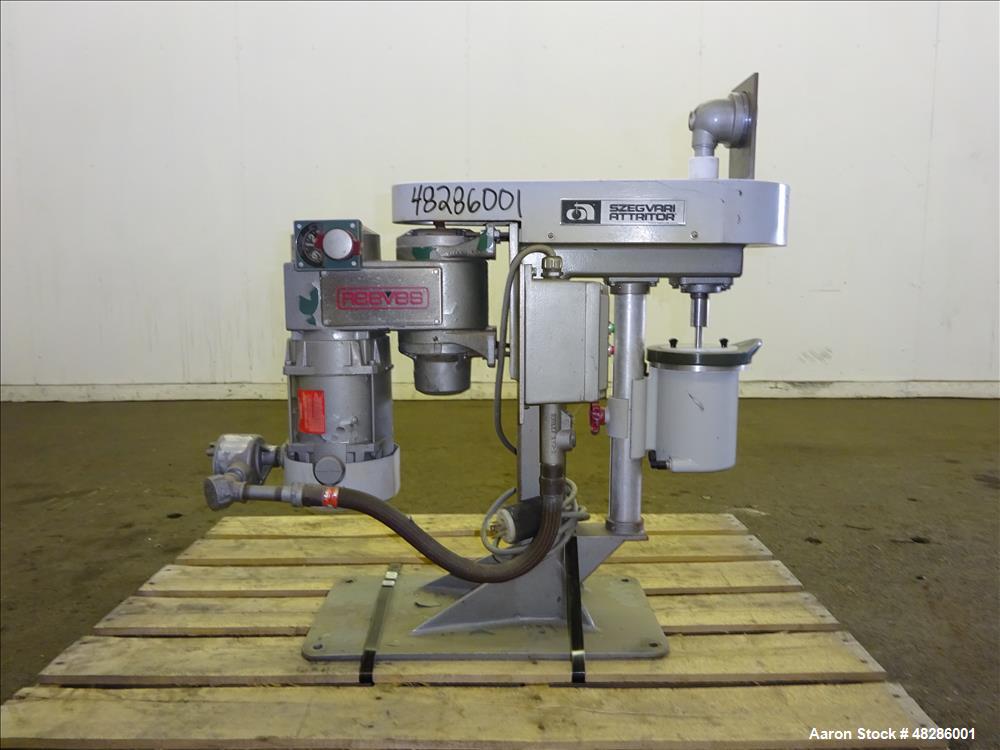Used Union Process Szegvari Laboratory Batch Attritor Mill, Type 01-HD, Size 01