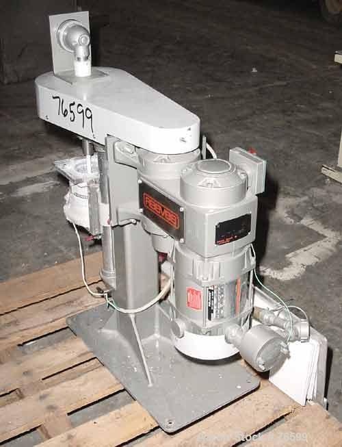 USED:Union Process type 01HD, size 01, Szegvari laboratory batchattritor mill, stainless steel. Approx 3-1/2" diameter x 4-1/2" deepmixing bowl. Stainless steel agitator arm. Driven by a 1/4 hp,3/60/...
